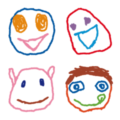 [LINE絵文字] 動く！ こども画伯 #16の画像
