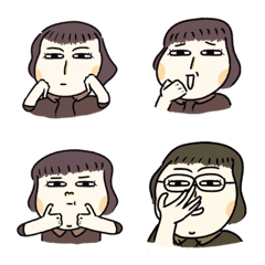 [LINE絵文字] Coincidental sister's expressionの画像