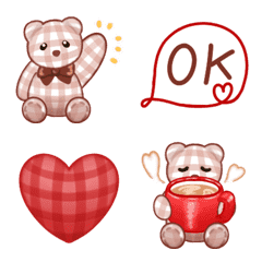 [LINE絵文字] 動く！クマちゃんフレンド【絵文字】の画像