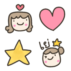 [LINE絵文字] PoMoTo Emoji Girlの画像