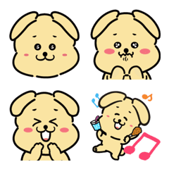 [LINE絵文字] やさしい犬家族の絵文字の画像