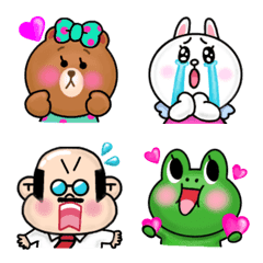 [LINE絵文字] 毎日LINE♡FRIENDS！の画像