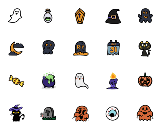 [LINE絵文字]Halloween Party2022の画像一覧