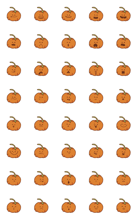 [LINE絵文字]pumpkin halloweenの画像一覧