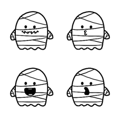 [LINE絵文字] mummy halloweenの画像