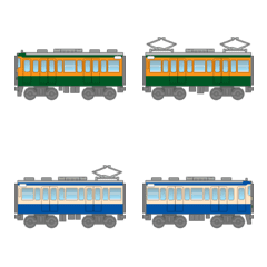 [LINE絵文字] ローカル電車の画像