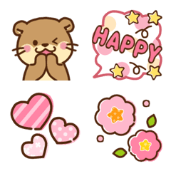 [LINE絵文字] コツメカワウソ♡かわいい毎日の画像