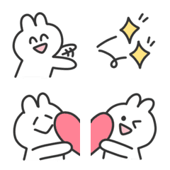 ならべてカワイイ○うさぎのえもじの絵文字メイン画像