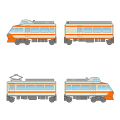 [LINE絵文字] 特急電車 (展望席)の画像