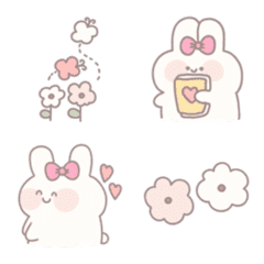 [LINE絵文字] Emoji rabbit *の画像