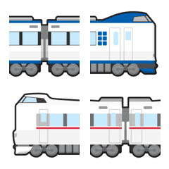 [LINE絵文字] つなげて 遊べる 電車 絵文字 20 Finalの画像