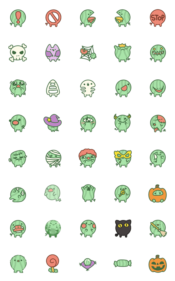 [LINE絵文字]WoWme 4 ハロウィーンの画像一覧