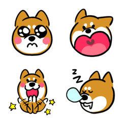 [LINE絵文字] 柴犬大ちゃん絵文字の画像