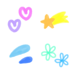 [LINE絵文字] ふんわり⭐︎パステル絵文字の画像