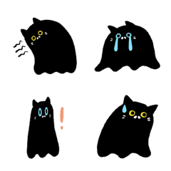 [LINE絵文字] 猫の幽霊の画像