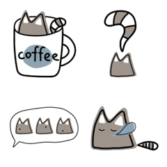 [LINE絵文字] Coffee meowの画像