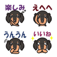 [LINE絵文字] 毎日ダックスの画像