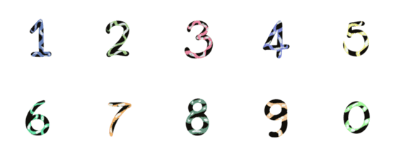 [LINE絵文字]Number snakeの画像一覧