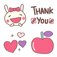 大人ガーリー♡どちウサ絵文字の絵文字メイン画像