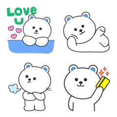 [LINE絵文字] Cute Polar Bear for everydayの画像