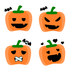 [LINE絵文字] Cute Pumpkin Emojiの画像