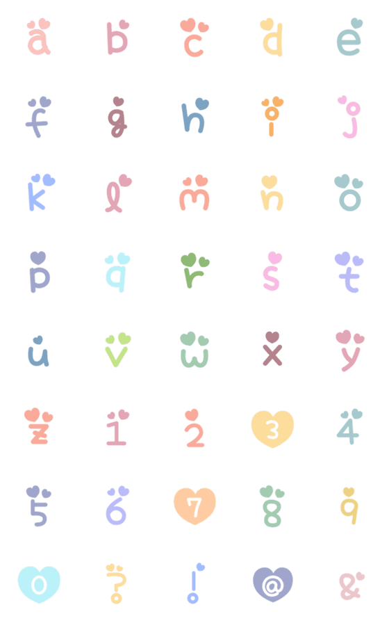 [LINE絵文字]Fun Fonts2の画像一覧