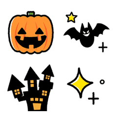 [LINE絵文字] くっきり可愛い♪動く！ハロウィン絵文字の画像