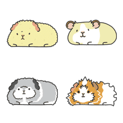 [LINE絵文字] The guinea pig little monster book 1の画像