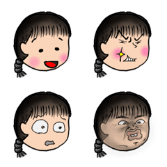 [LINE絵文字] なつのfunny Faceの画像