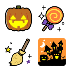 [LINE絵文字] くっきり可愛い♪ハロウィン絵文字の画像