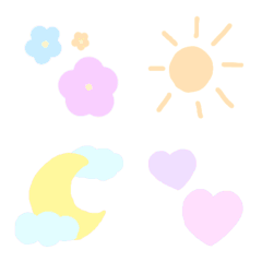 [LINE絵文字] Various pastel colored emojiの画像