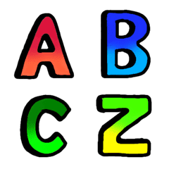 [LINE絵文字] letter AB-Zの画像