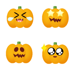 [LINE絵文字] Hi pumpkin emojiの画像