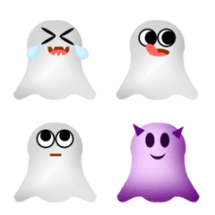 [LINE絵文字] Hi ghost Emojiの画像