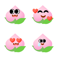 [LINE絵文字] Hi  peach CC Emojiの画像