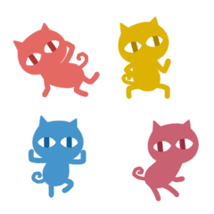 [LINE絵文字] ▶︎踊る♪ねこだらけ！ダンス！2！の画像