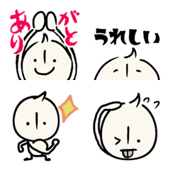 [LINE絵文字] ▶︎動く٩( ᐛ )و【白い人】②の画像