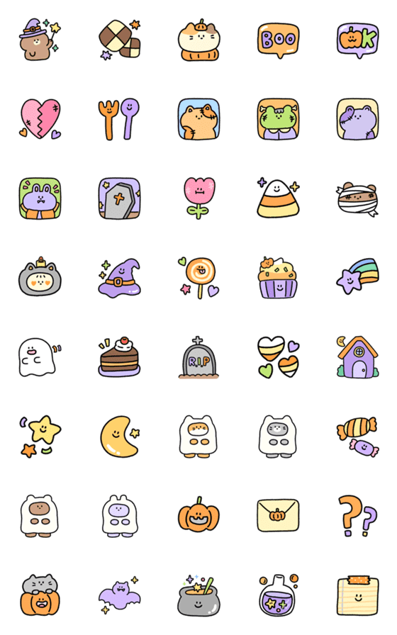 [LINE絵文字]Halloween！！ emojiの画像一覧