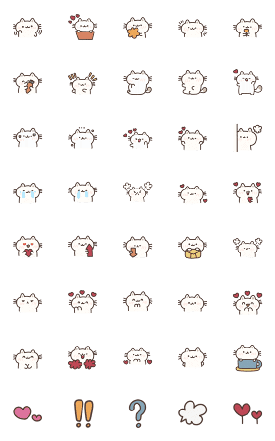 [LINE絵文字]EMOJI CAT PIKKALIKの画像一覧