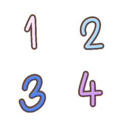 [LINE絵文字] number emoji1-0の画像