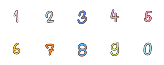 [LINE絵文字]number emoji1-0の画像一覧