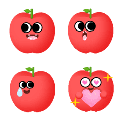 [LINE絵文字] Hi apple emojiの画像