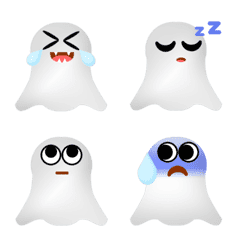 [LINE絵文字] Hi ghost Animation Emojiの画像