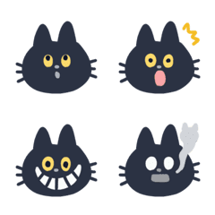 [LINE絵文字] BLACK CAT MR.KOKUTOUの画像