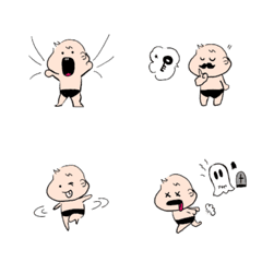 [LINE絵文字] A baby's daily routineの画像