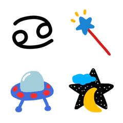 [LINE絵文字] 空星座宇宙の画像