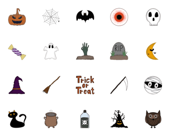 [LINE絵文字]Happy Halloween dayの画像一覧