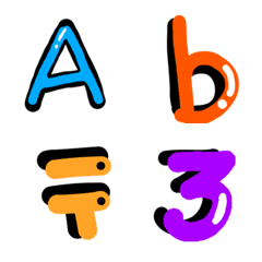 [LINE絵文字] ABCD-abcdの画像