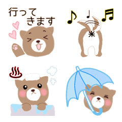 [LINE絵文字] 使いやすい柴犬の絵文字の画像