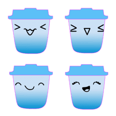 [LINE絵文字] cute geometric cupの画像